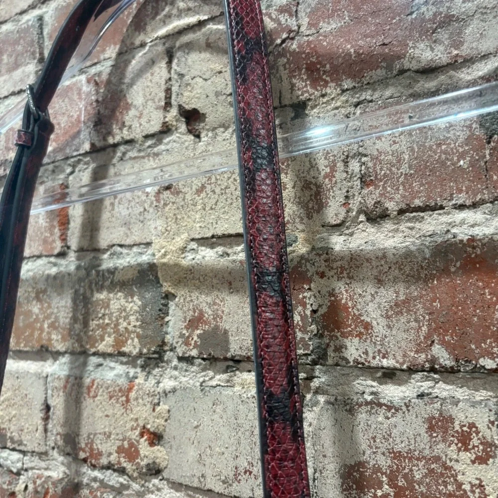 COACH Jules Hobo Sunset‎ Pebble Leather Snake Embossed Straps Purse C1571 - Picture 10 of 16